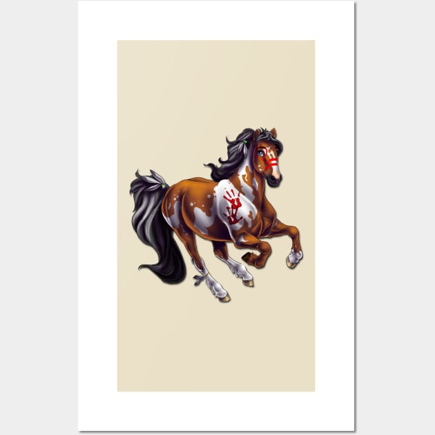 Indian Pony Wall Art by Unicornarama